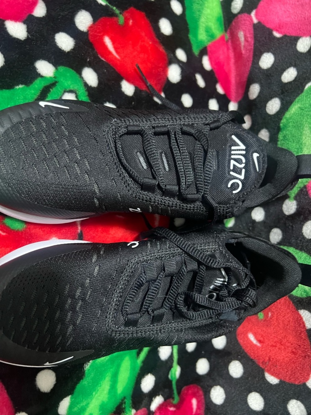 Nike Black and White Air270 Athletic Sneakers
